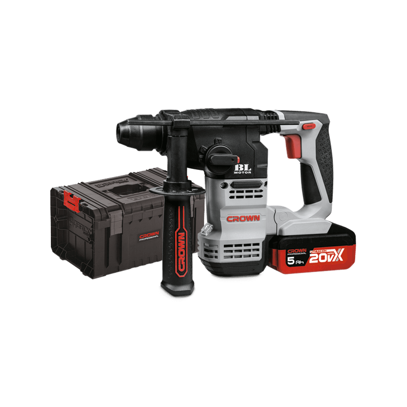 Martello perforatore BRUSHLESS a batteria 20 V Max CROWN CT28001HX-5 IMC