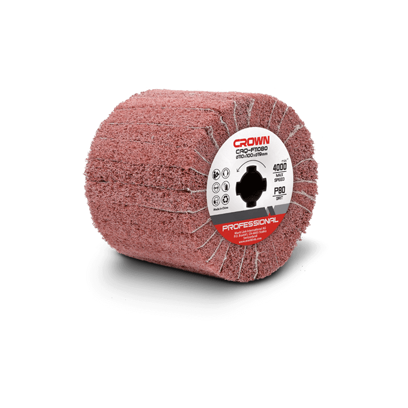 Rullo abrasivo lamellare misto CROWN CAQ-F11080