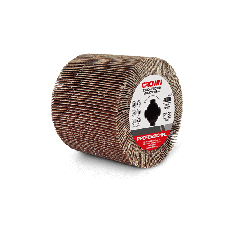 Rullo abrasivo lamellare CROWN CAQ-P110180
