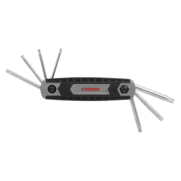 Set chiavi Torx pieghevoli da 8 pz CROWN CPHOF-TMAX08
