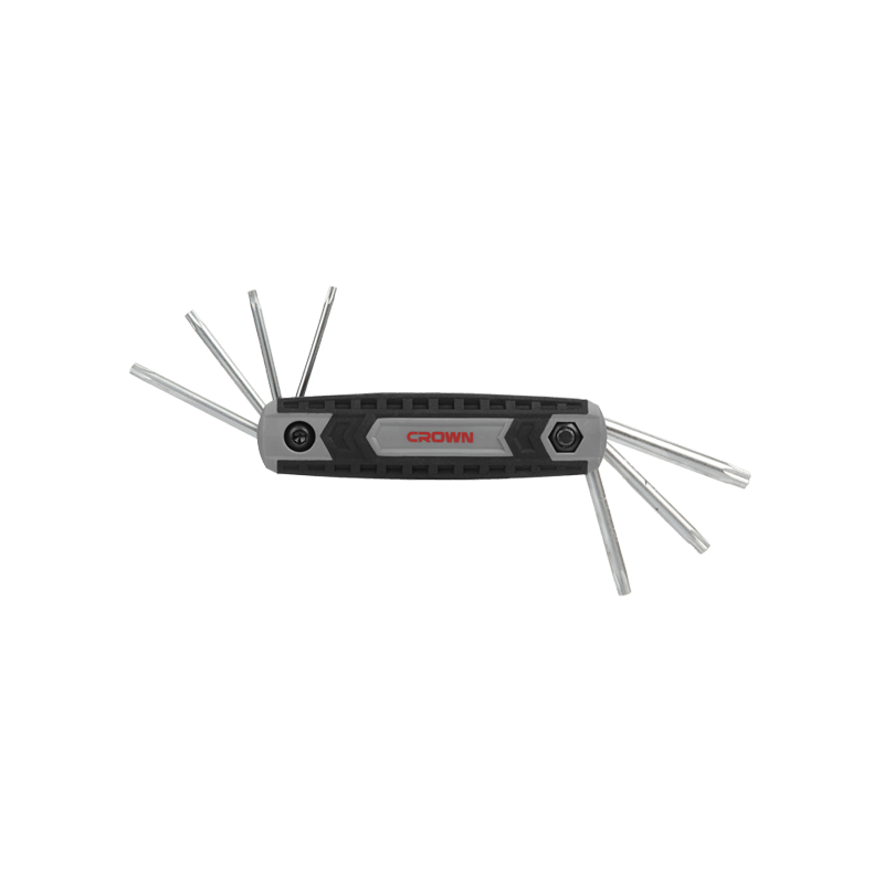 Set chiavi Torx pieghevoli da 8 pz CROWN CPHOF-TMAX08