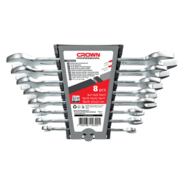 Set di chiavi a forchetta doppie da 8 pz CROWN CPHWO-XA8