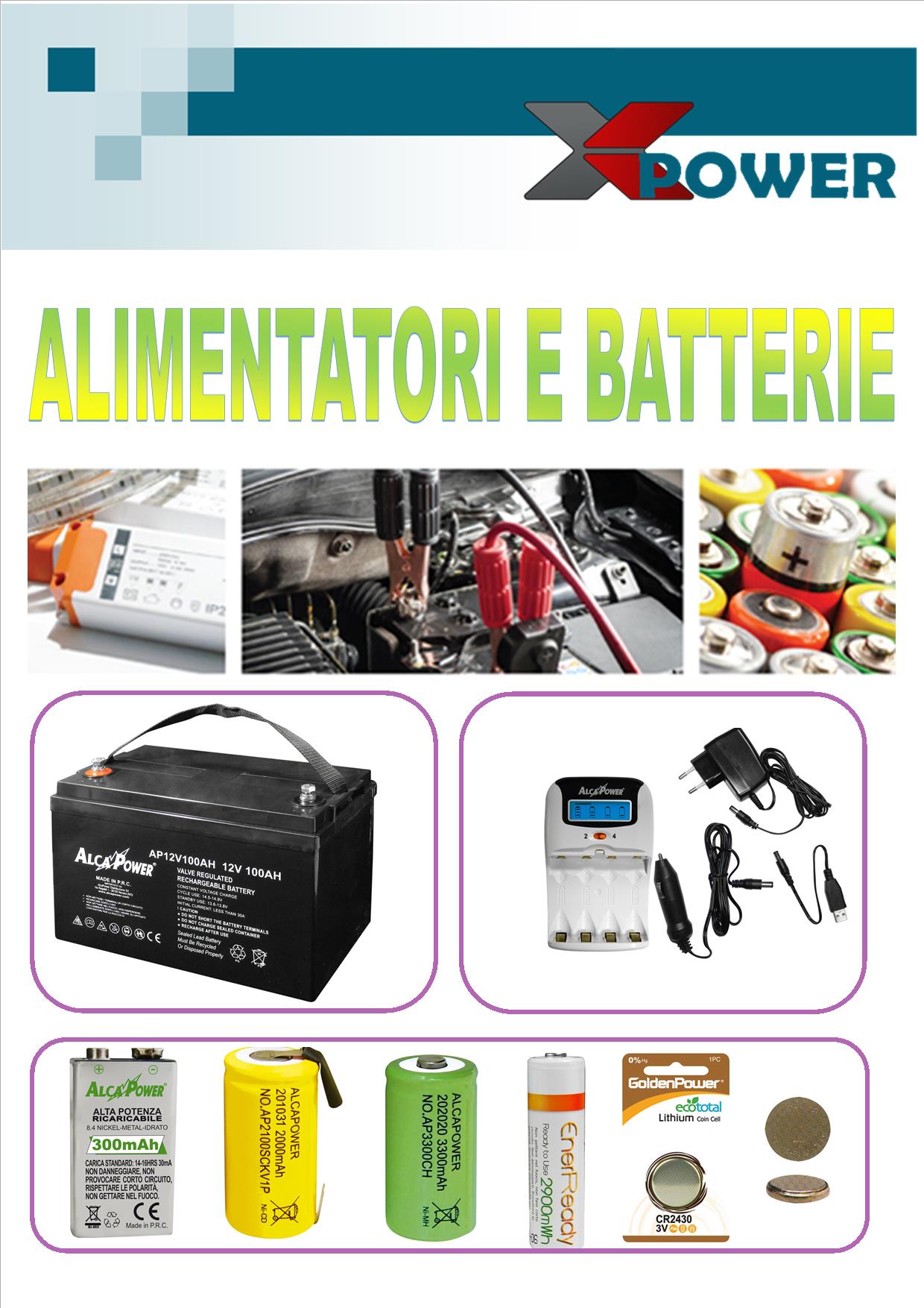 Catalistino Alimentato e Batterie